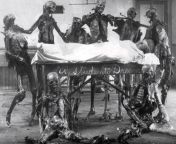 [B/W GORE] 1906, medical students posed real cadavers into a little scene. Evil yet kinda sick. from dhaka medical students sex scandaln girl xxxx fu
