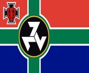 Reichskommissariat Zuid-Afrika but... With the modern flag from afrika kusini xxxarya