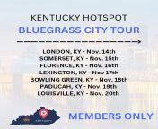 Bluegrass City Tour 2022 ? &#124; Will you be there this week? ? from mursal muse 2022 this week