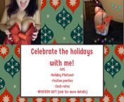 [selling] come find out how naughty or nice i can be. spend the week with me [GFE], get a holiday photoset (including some bdsm), festive [PTY] to open on christmas morning, cock [RATE], and a brand new MYSTERY GIFT! take a survey, choose a size, wait for from brazzres survey take