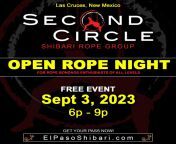 On Sunday, Our Las Cruces group will be meeting for our FREE Open Rope event! This event is FREE to everyone 21+, please RSVP via our website so you have the address. This is not for scene play, more to practice rope and learn from others in the community from cruces