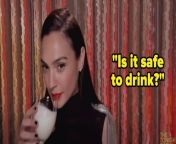 &#34;so why you two were trying too hard to make me this drink? Ok of course I will drink it, if my sons did it with all their love, mommy will swallow it all&#34; &#34;mmmm.. this flavor... it&#39;s thick and so delicious&#34; Mommy Gal Gadot drinking he from gal lanka