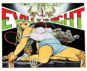 Evils of the Night: Awesomely bad 80s space vampire schlock with John Carradine, a bunch of way past their prime TV actors, boobs galore, and despite what the poster might lead you to believe, no Millennium Falcon. Link to movie and trailer in comments! from tamil actors boobs sex