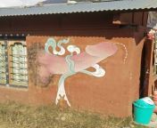 My friend is honeymooning in Bhutan right now. He showed us this photo and said these these are all over Bhutan... They are painted onto new houses to ward off evil, apparently! NSFW from bhutan aex