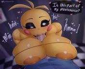 Always loved fnaf but (chica) was always my favorite the loads ive given her from fnaf jerking chica