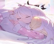 Angel waifu sleeping on the bed from sex uncensored cum inside while sleeping on the bed