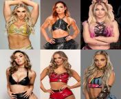 Charlotte Flair vs Becky Lynch vs Alexa Bliss vs Cassie Lee vs Anna Jay vs Liv Morgan from gregory amp mimic vs cassie