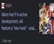 Whos excited for Mario Kart 9! from mario rios