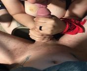 Girlfriend having to double fist my dick because it&#39;s too long for her to stroke with one hand and please me. from beautiful girlfriend having hard ride