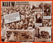 &#39;Kiev - The greatest victory over the arch-enemy of Europe!&#39; (Dutch Nazi pamphlet celebrating the defeat of Soviet troops near Kiev, September 1941. Nazi occupied Netherlands, October 1941). from kiev