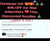 40% OFF For New subscribers until January 3rd ! Real sex ! Real couple ! 40%OFF on Bundles ! Merry Christmas And a Happy New Year ? ! from maa and real sex