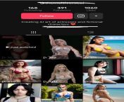 This was the first video that showed up after looking up the actress name on the tik tok search bar. I am afraid about the effects of AI on women from tik tok wipe challenge nude viral compilation video