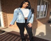 Desi Canadian Beauty in Black Jeans from desi bhavi xxx in sareeian girl