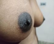 Black nipple of village Indian chick from sex of village