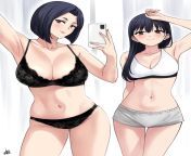 Mother And Daughter In Their Bra And Panties (The Dangers In My Heart) from aunty bra and panties