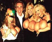 The Baron w his bevy of big boobed blonds out for a memorable night on the town. They would be attending the Big Titty Part as the guests of honor from big boobed se