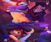 Starfire and Raven grabbing each others breasts (Queen Complex) [Teen Titans] from desi teen fuck sext com 1440 lsh 03tar plus sandiya sex pic