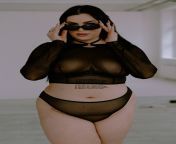 Plus size alt girl in black from 0 size figer girl