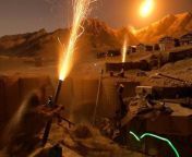 A section of mortars from Reconstruction Task Force 4- Australian Army, fires on enemy positions during a night mission at FOB Worsley- a joint patrol base north of Tarin Kowt, Uruzgan Province, Afghanistan 2008. from kiunga fob club