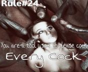 Rule#24: You are a tool used to please cock. Every cock Picture from sissyrulez.tumblr.com from sujo mathew cock picture