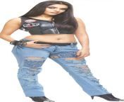 Asin navel in Jeans and Black tops from asin armpits