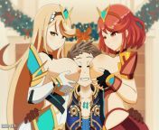 Christmas present from Pyra and Mythra nude version [Xenoblade 2] from mythra nude