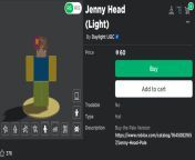 Roblox has allowed a Minecraft Jenny item INTO THE CATALOG from roblox bedwars kit