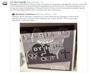 In the latest in the war on women and lesbians, Glasgow Women&#39;s library displays a book called &#34;Lesbians are Dying Out&#34; that calls lesbians &#34;transphobes&#34;. from mature and lesbians