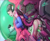 D.Va and the Meka (gorgeous mushroom) [Overwatch] from meka provost