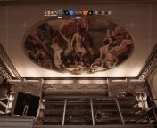 Rainbow 6 is officially NSFW (ceiling painting in bakery in kafe) from kaetirina kafe
