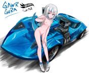 Drawing naked anime girls with cars #16 from swiming naked anime