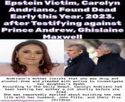 https://www.leafblogazine.com/2023/10/epstein-victim-found-dead-after-testifying-against-prince-andrew-ghislaine-maxwell/ from bbc interview prince andrew