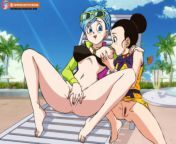 Chi-Chi helps Bulma relax from kama chi