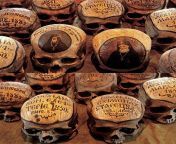 Neamt Monastery Painted skulls of monks, Romania. Some also have the names inscribed on them. 19th-20th centuries AD [4529×6000]. from 石首怎么找小妹约炮多的地方妹q▷364 808 732石首哪里有小姐一条龙服务▷石首哪里有美丽的小姐） 4529