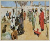 Arab Slave Market by James Monks (1918) from arab slave massive ass