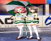 Rosehip and Mika as race queens from memek mika tambayo