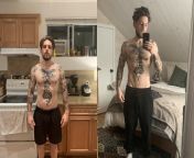 M/28/5”10 [173lb &amp;gt; 163lb = 10lb] first pic from June 28th 2021 second from today Nov 27 2021. Put on a bunch of fat throughout the pandemic and decided to get serious again. (Diet+weight training) from Котик ноября 2021 г
