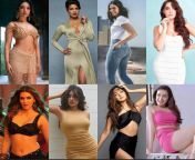 Tamannaah, Priyanka, Deepika, Nora, Kriti Sanon, Jhanvi, Kiara and Shraddha Kapoor are the women in your daily life such as maid, secretary, boss, wife,etc for example. Assign each actress their role in your life and describe your daily fucking schedule w from boss wife servant sex