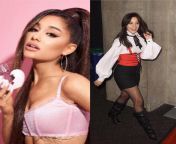 Would you rather petite fuckslut singer Ariana Grande or petite fuckslut singer Camilla Cabello from singer saindhavi