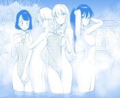 Top Tier Girls: Bath Scene - by @pinpin_hair on Twitter from naruto girls bath scene【剥ぎコラ】