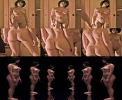 Scarlett Johansson nude collage from Under the Skin (brightened) from scarlett johansson nude sex scene from pawn stars