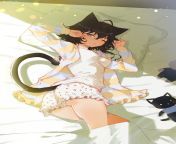 &#34;...huh? Where am I? Why&#39;s it so bright? And what i- OH MY GOD IS THAT A TAIL? WHY DO I HAVE A TAIL? AND ARE THESE BREASTS?...&#34; I panic as I wake up in a new room and in the body of a cat girl with no clue of what&#39;s happening/happened. from panic loc