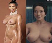 Best Tits Battle Quarter Finals: Kim Kardashian and Daniella Wang - We cant accept Goddess Kim losing this! from young goddess kim