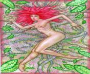 Poison. Wanted to draw nude with color pencil for a change. Done 2022 with color pencils on 11x17 bristol. Original art is up for sale &#36;150 (shipping fee will apply) and open for private commissions as well DM me from camino draw maite