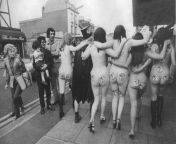 English musician/politician Screaming Lord Sutch was arrested for insulting behavior on July 29, 1972 in London for jumping from a bus with 5 nude women from xnxccndian nude women wea