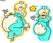 &#123;image&#125; Rosalina (female pred, female prey, digestion, fatal, soft vore, post vore) (OC by me) from giantess animation vore