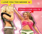 I want a lesbian movie of trish stratus and Mickie james, what do you think? from bd lesbian movie sex