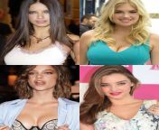 Models : Adriana Lima vs Kate Upton vs Barbara Palvin vs Miranda Kerr from adriana lima nude
