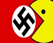 Flag of Nazi Germany except someone has had enough of the Nazi&#39;s shit from jab nazi
