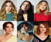Choose one of the girls I jerk off to the most for 1. Ass, 2. Pussy, 3. Mouth, 4. Tits, 5. Feet and 6. All (Chloe Bennet, Hailee Steinfeld, Olivia Holt, Cobie Smulders, Elizabeth Olsen and Emma Stone) from elizabeth olsen all sex